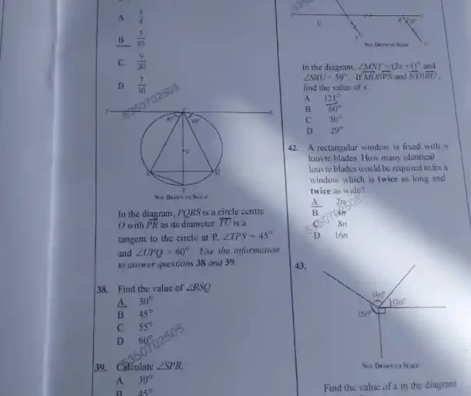 WAEC Mathematics Past Questions and Answers PDF