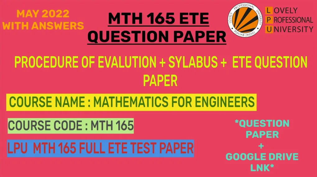 mth 165 lpu question paper download for easy exam preparation