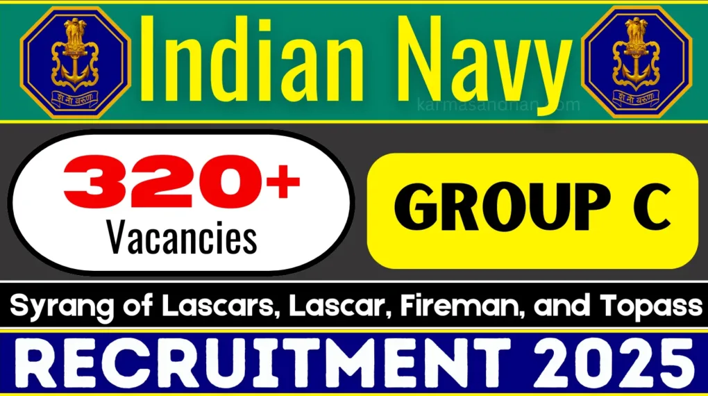 Indian Navy Group C Recruitment 2025 – Apply Now for 327 Vacancies