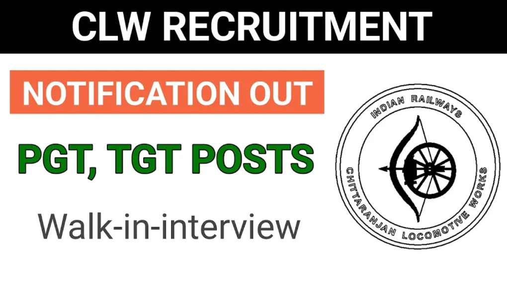 CLW PGT & TGT Walk-In Interview 2025 – 37 Teaching Posts Available